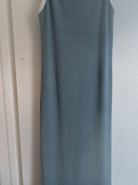 ROLLA'S Slim Straight Maxi Skirt in Slate Blue
